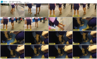 【HSP's video】肉丝街拍制服美女脱鞋玩鞋[02:11] - HSP视频- 街拍 第一站