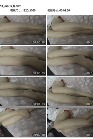 Belle of shredded meat of 175 big long thighs takes off filar leg video close-up