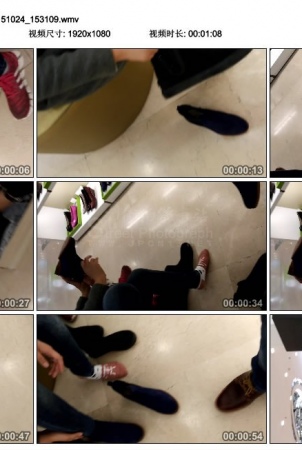 Close quarters of cotton socks video films the MM[01:0 of socks of cotton trying